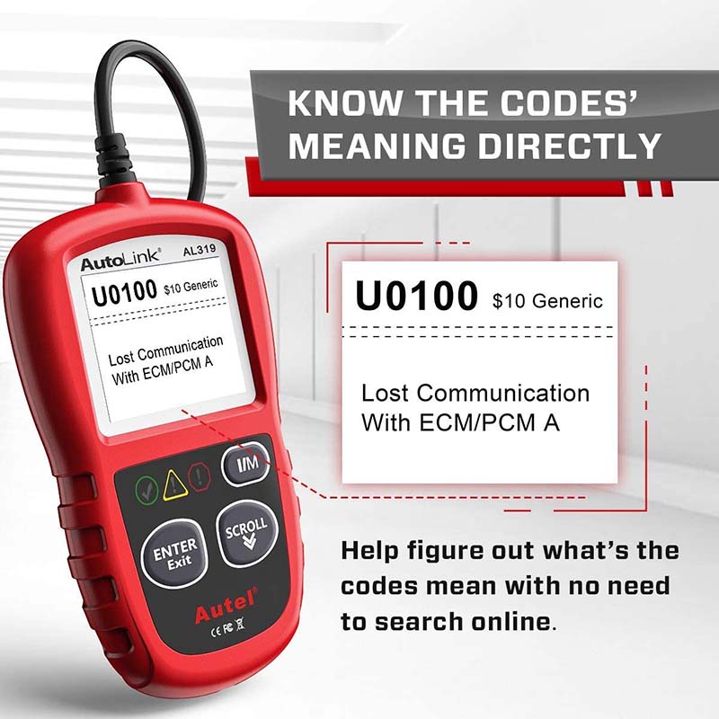Autel AutoLink AL319 OBD2 Scan Tool Automotive Engine Fault Code Reade –  autelhome