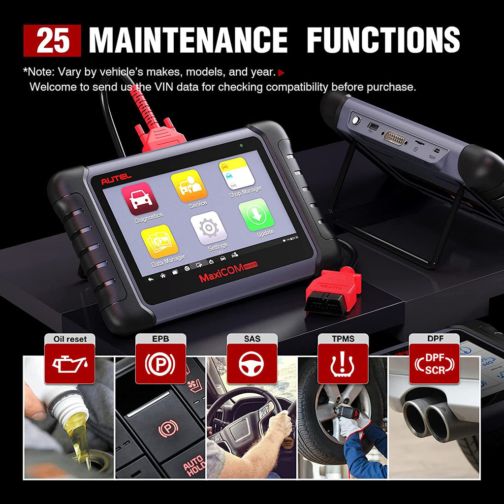 Autel MaxiCOM MK808 All System Diagnostic Tool with 25+ Special Functi –  autelhome