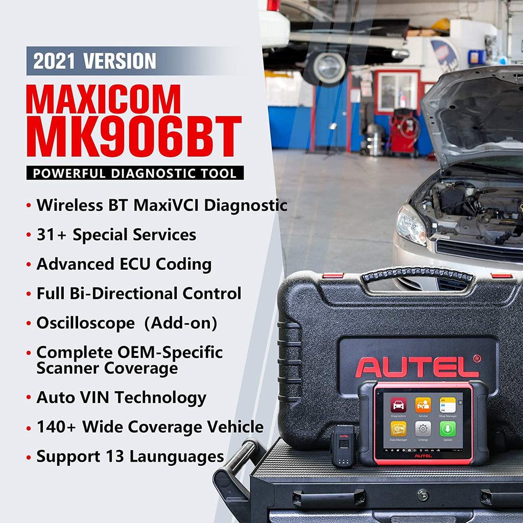 Autel Scanner MaxiCOM MK908 Car Diagnostic Bi-Directional Scan