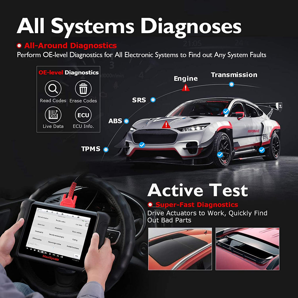 Nouveau Autel MaxiSys MS906S scanneur codage d'ECU diagnostic de voiture